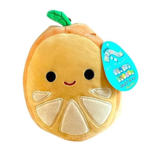 Squishmallows Other - Squishmallows Citrus Plush with Green Leaf
